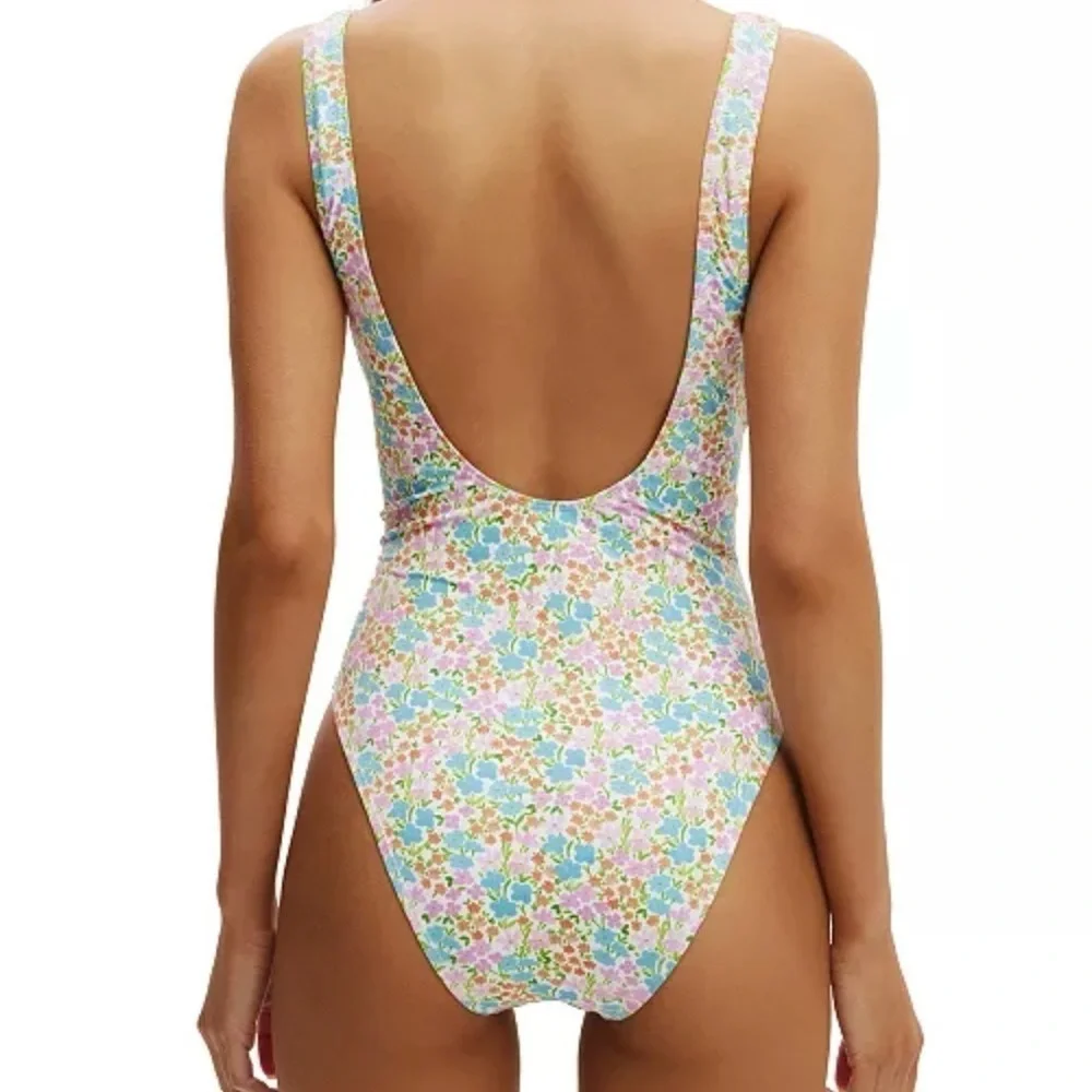 NWT COTTON ON Women's Scoop-Back One-Piece Swimsuit